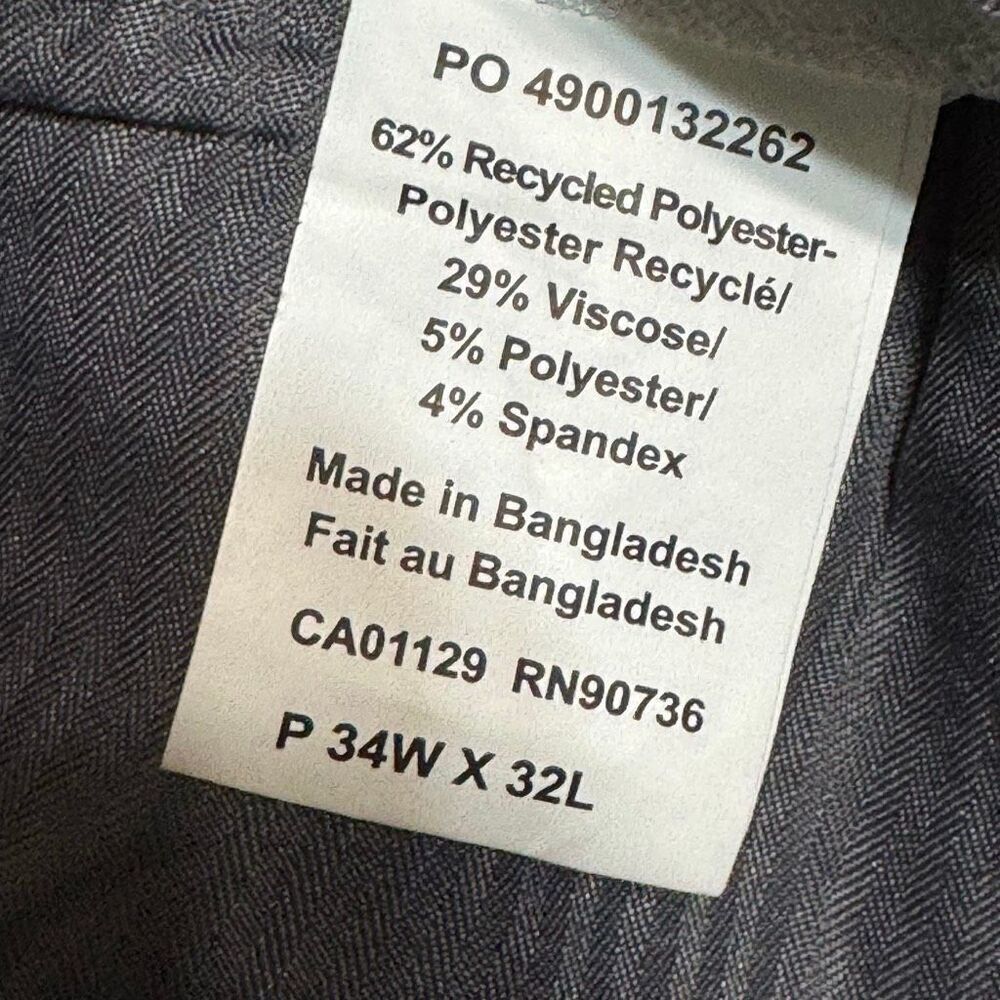 Michael kors men black dress pants size 34x32 EUC office - Picture 7 of 8